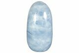 Polished, Free-Standing Blue Calcite - Madagascar #230183-1